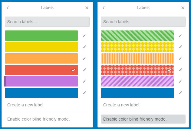 colori nel web design - Blind Color Mode di Trello